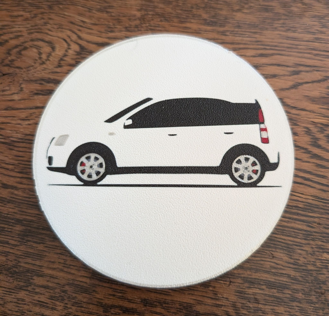 Fiat Panda 100HP Coasters - Pack of 4