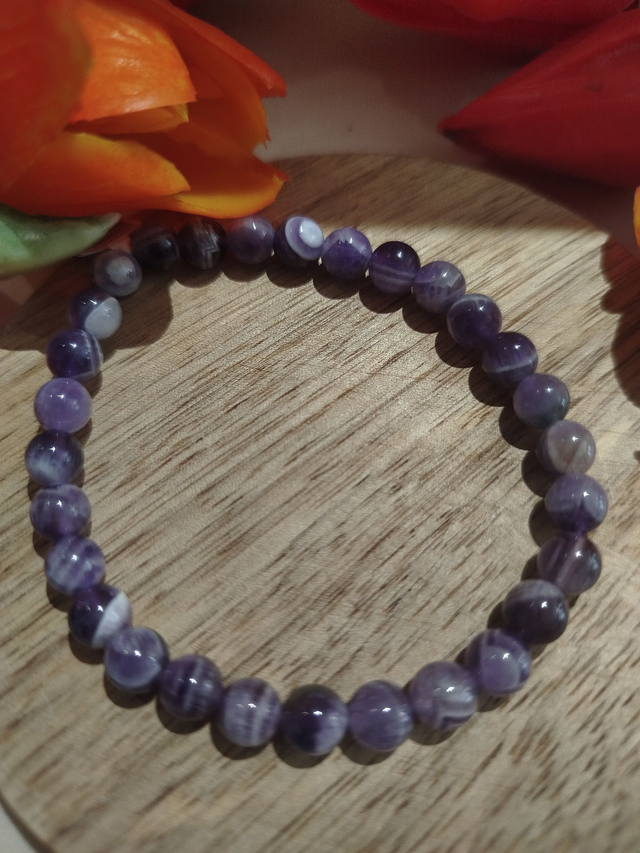 Bracelet Améthyste Rubanée 