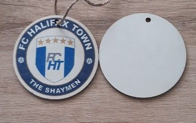 2025/2026 FC Halifax Town 7cm Wooden Round Ornament