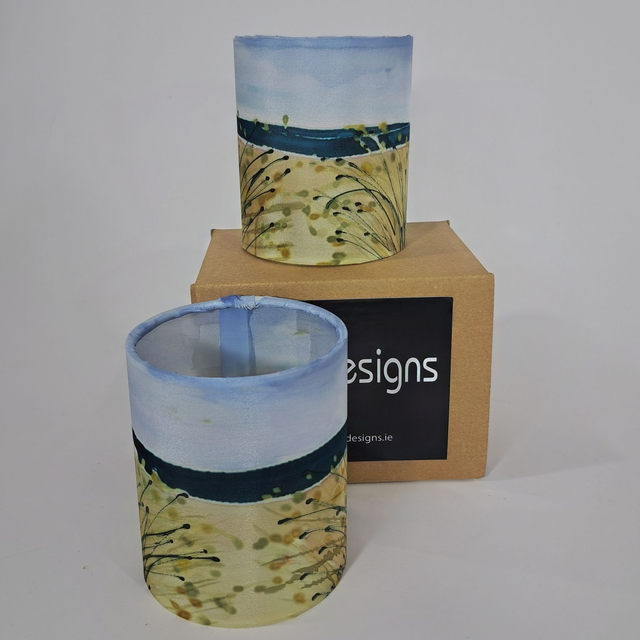 Beach path silk tealight holder   