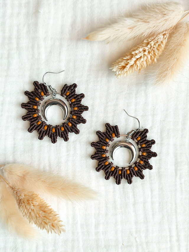 Boucles d'oreilles "LUNA" - Argenté