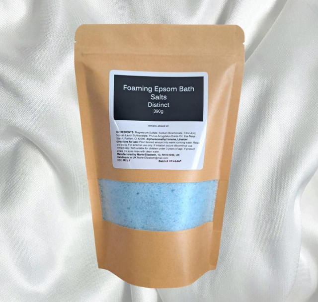 Distinct Foaming Epsom Bath Salts