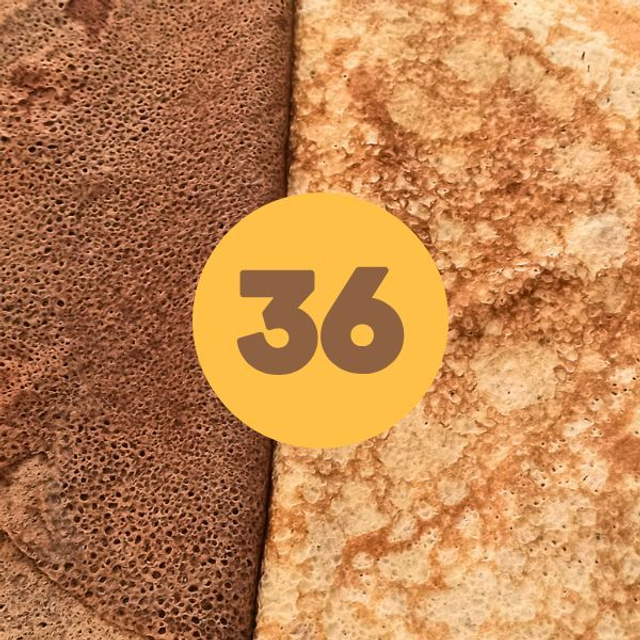 36 crêpes &quot;Froment et/ou Sarrasin&quot;