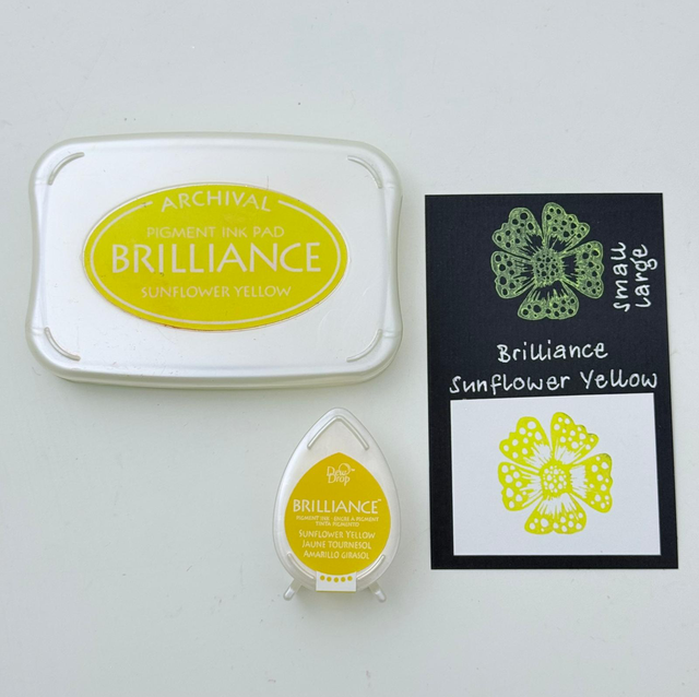 Brilliance Stempelkissen Sunflower Yellow gross & klein