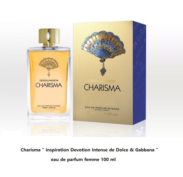 Charisma " inspi Devotion Intense de D&G " eau de parfum femme 100 ml