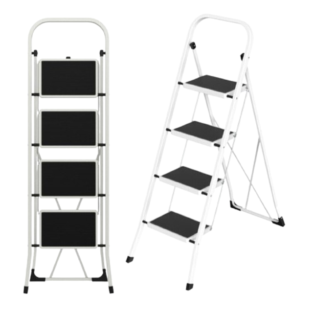 Escalera acero 4 peldaños