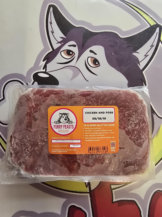 Chicken &amp; Pork 80 10 10 500g Flat Pkt