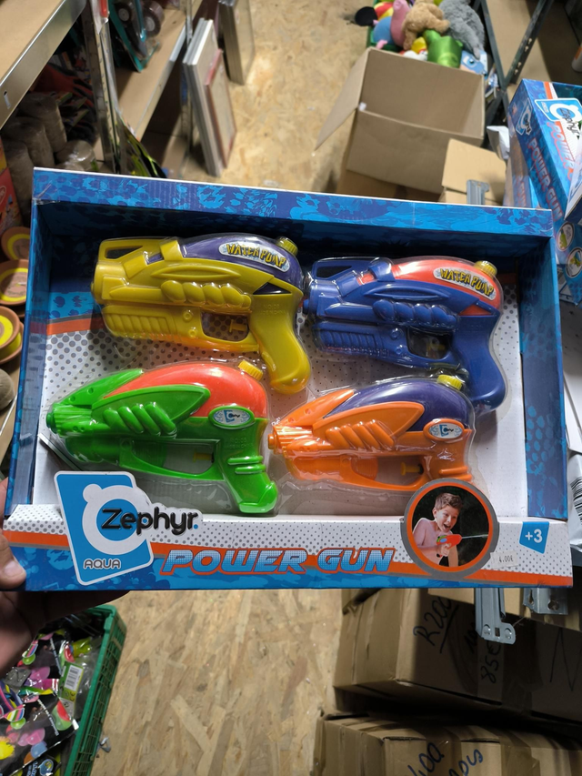 COFFRET 4 PISTOLETS A EAU ZEPHYR