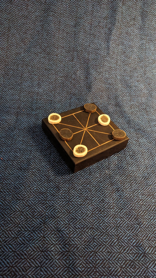 Three men's morris set