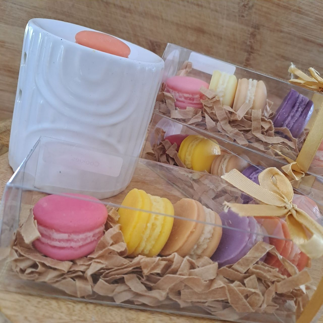 Lot de 5 fondants parfumés forme macarons
