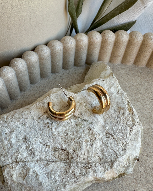 Orecchini Semicerchio doppi