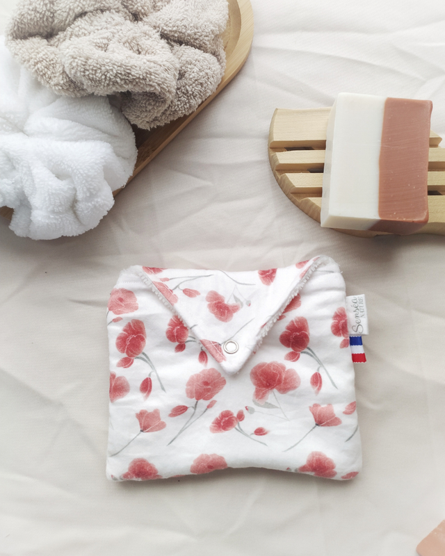  Pochette à Savon Coquelicots