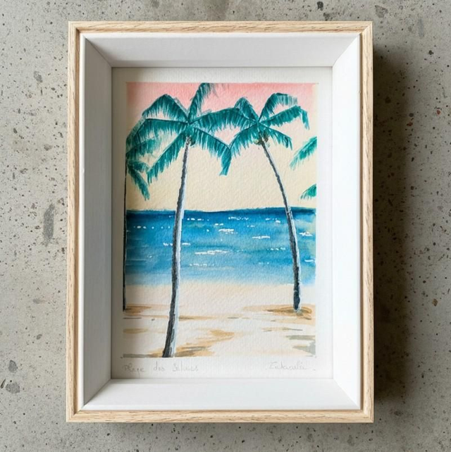 Aquarelle medium - les Salines 