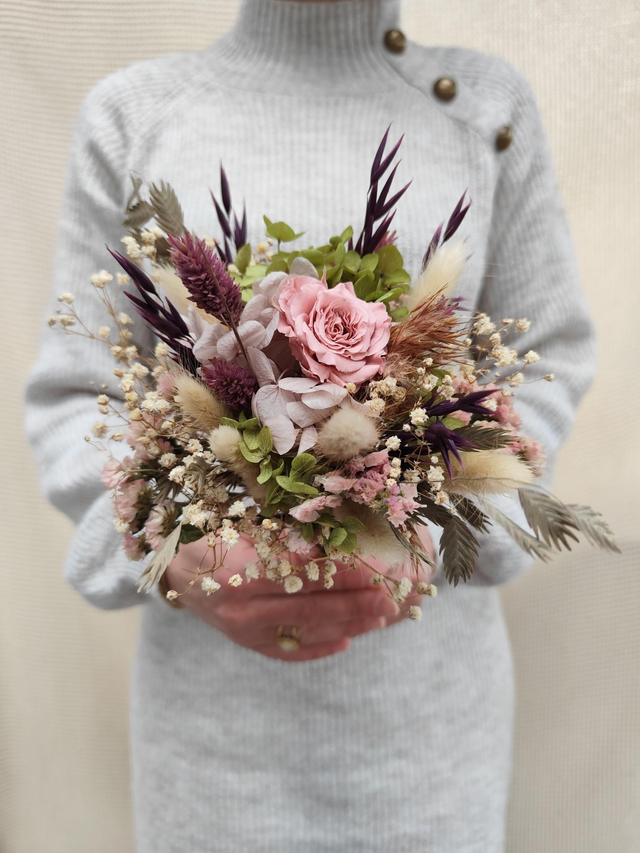 Bouquet "Matcha &amp; Rose" 