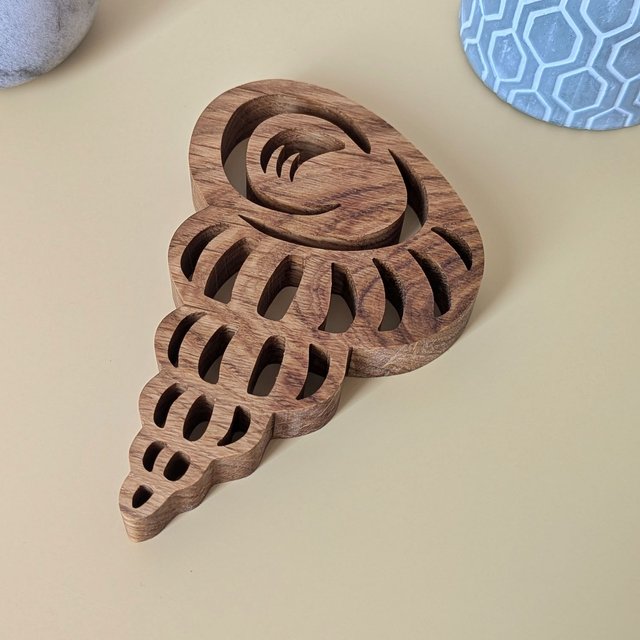 Coquillage en chêne