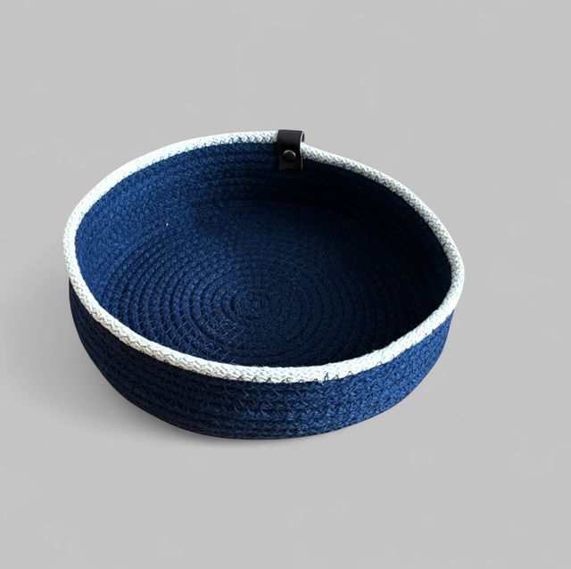 Panier / vide poche rond bi-color