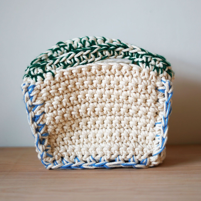 Crochet Bag - Green/Blue
