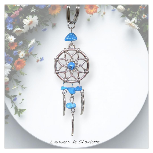 Porte-clés "Turquoise" attrape-rêve PC-008