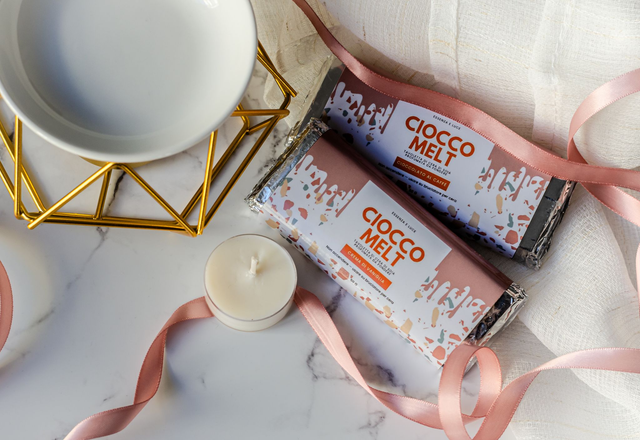 CioccoMelt – Cera Profumata Artigianale | Cioccolato al Caffè & Crema di Vaniglia | Wax Melt per Casa Profumata