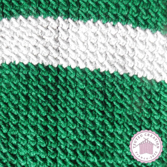 Tour de cou Vert & Gris