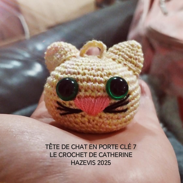 2025 TÊTE DE CHAT EN PORTE CLÉ 