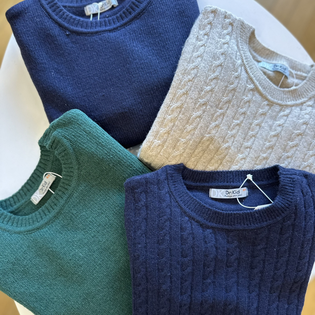 DrKid - pullover liscio misto lana 