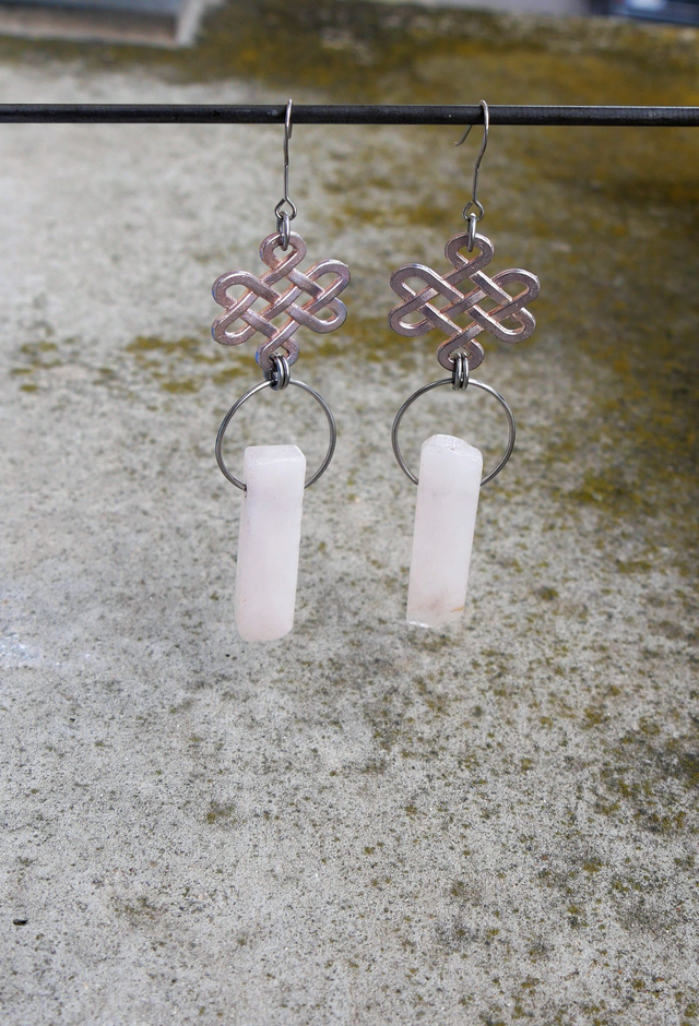 Boucle d'oreille Entrelac 