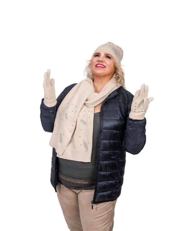 CISO plus-koon takki - shine tummansininen 