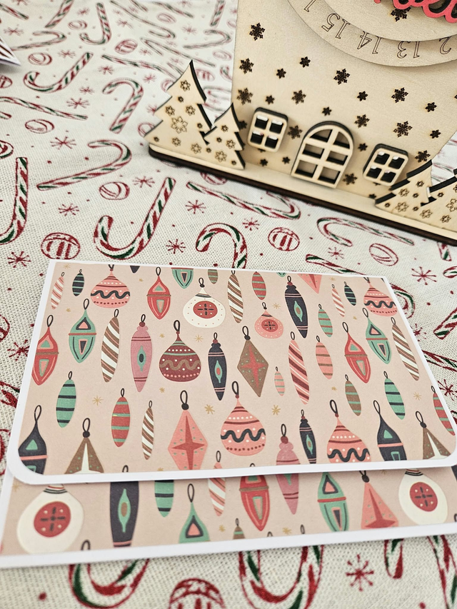 Pochette cadeau de Noël faite main – Pour chèque, billet ou carte cadeau