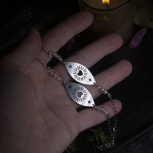 "sacré coeur" bracelet en acier inoxydable 