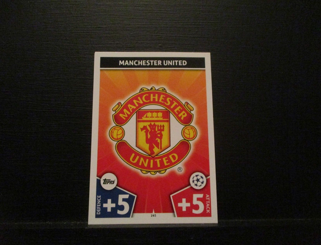 Manchester United - UEFA Champions League Match Attax 2017/18 Original Trading Card #145