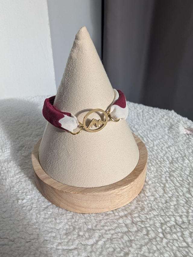 Bracelet Cime bordeaux 