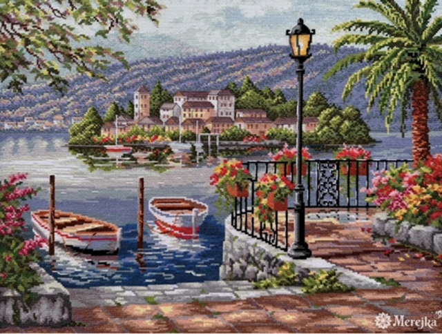 MEREJKA LAGO DEL PORTO CROSS STITCH KIT