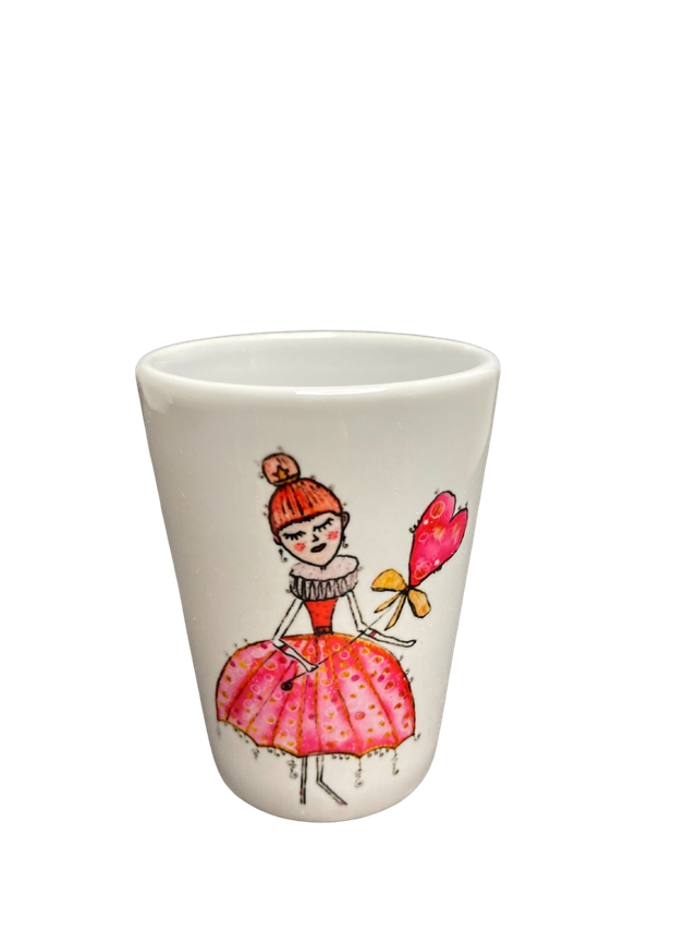 Schnapsglas Keramik "Tänzerin"