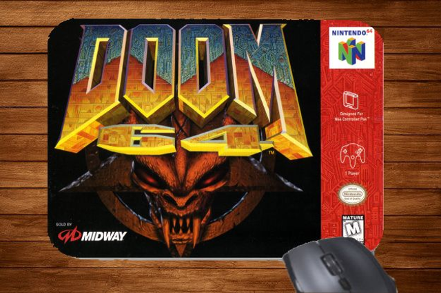 N64 Nintendo 64 Doom 64 Printed Mouse Mat