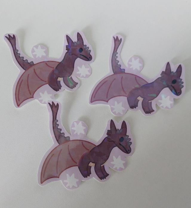 "Tenebris" sticker holographique 