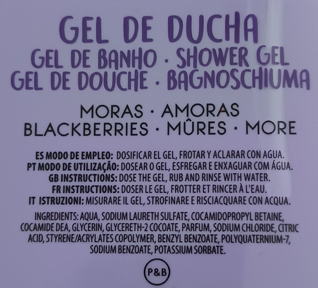 The Fruit Company " Gel douche Mûre "