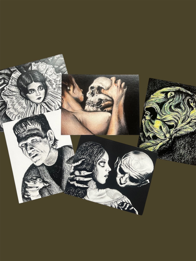 Halloween Postcard Print 