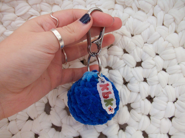 Blueberry Bag Charm
