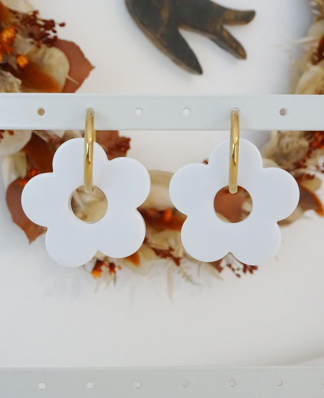 Grande fleur : Blanche