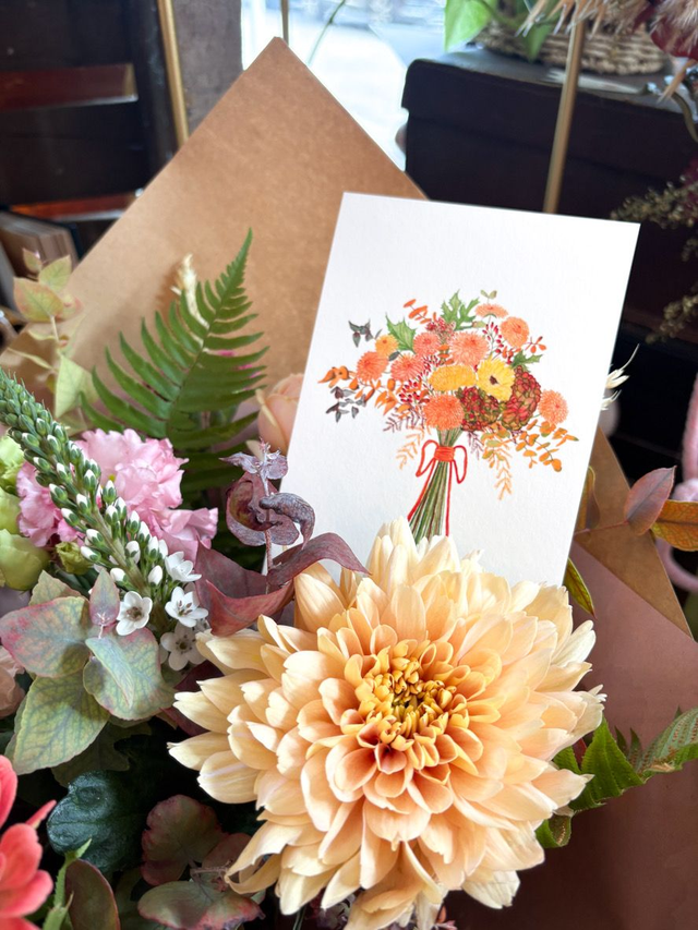 Carte Pulsion créative - Bouquet d'automne Eté indien