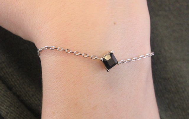 Bracelet Calle - Argenté et Noir