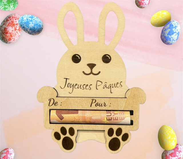 Support à billet de Pâques 
