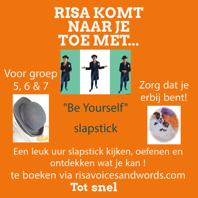 Slapstick 'Be Yourself' en samen oefenen met de zintuigen