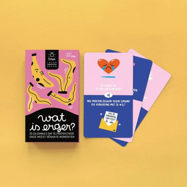 Kaartspel: Wat is erger?