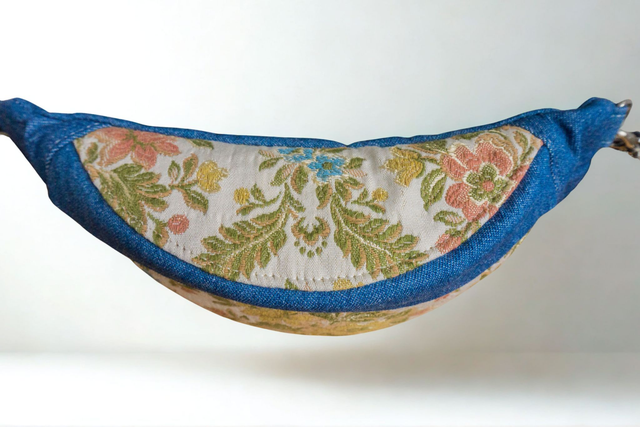 Banane jean et jacquard - S