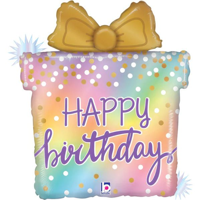 23" OPAL BIRTHDAY PRESENT FOIL