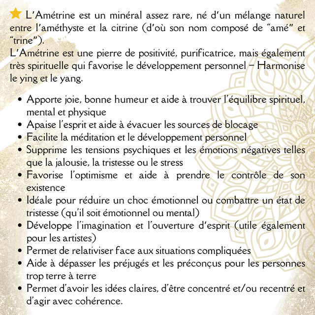 Pendentif Amétrine