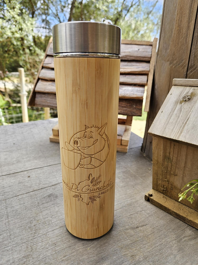 Gourde bambou isotherme 480 ML