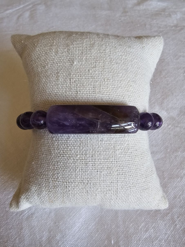 bracelet améthyste 6MM 